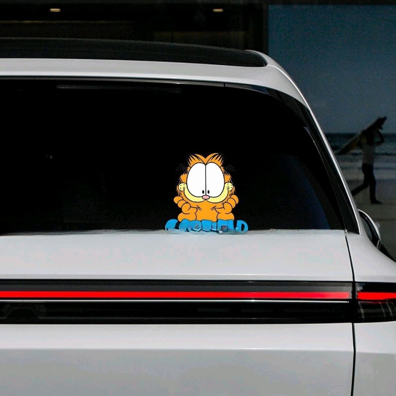 Creative cartoon cute Garfield - Car Accessories Sticker review and price