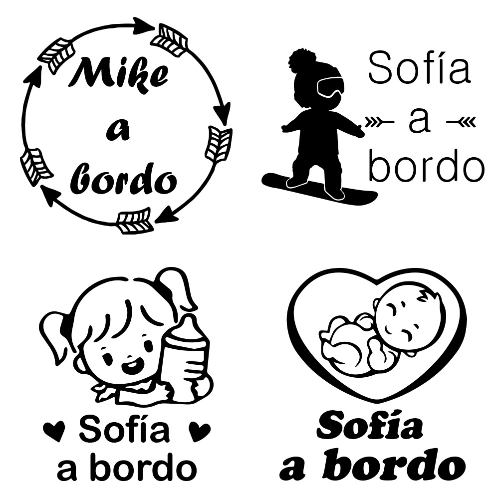 1pc Vinyl baby a bordo colorfu - Car Accessories Sticker review and price