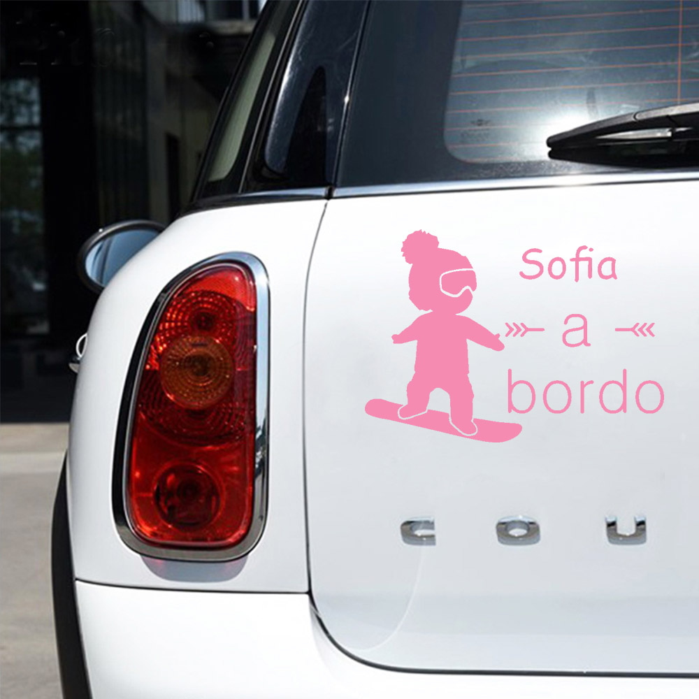 1pc Vinyl baby a bordo colorfu - Car Accessories Sticker review and price