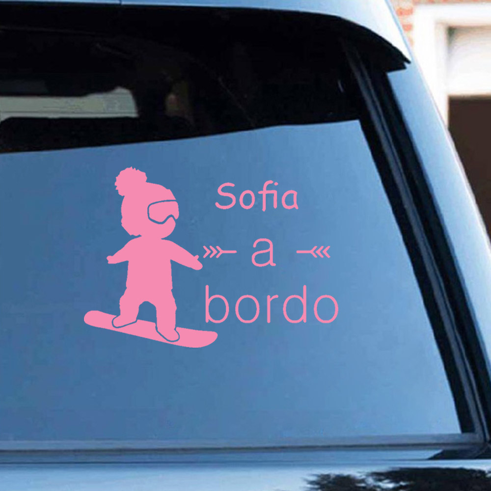 1pc Vinyl baby a bordo colorfu - Car Accessories Sticker review and price