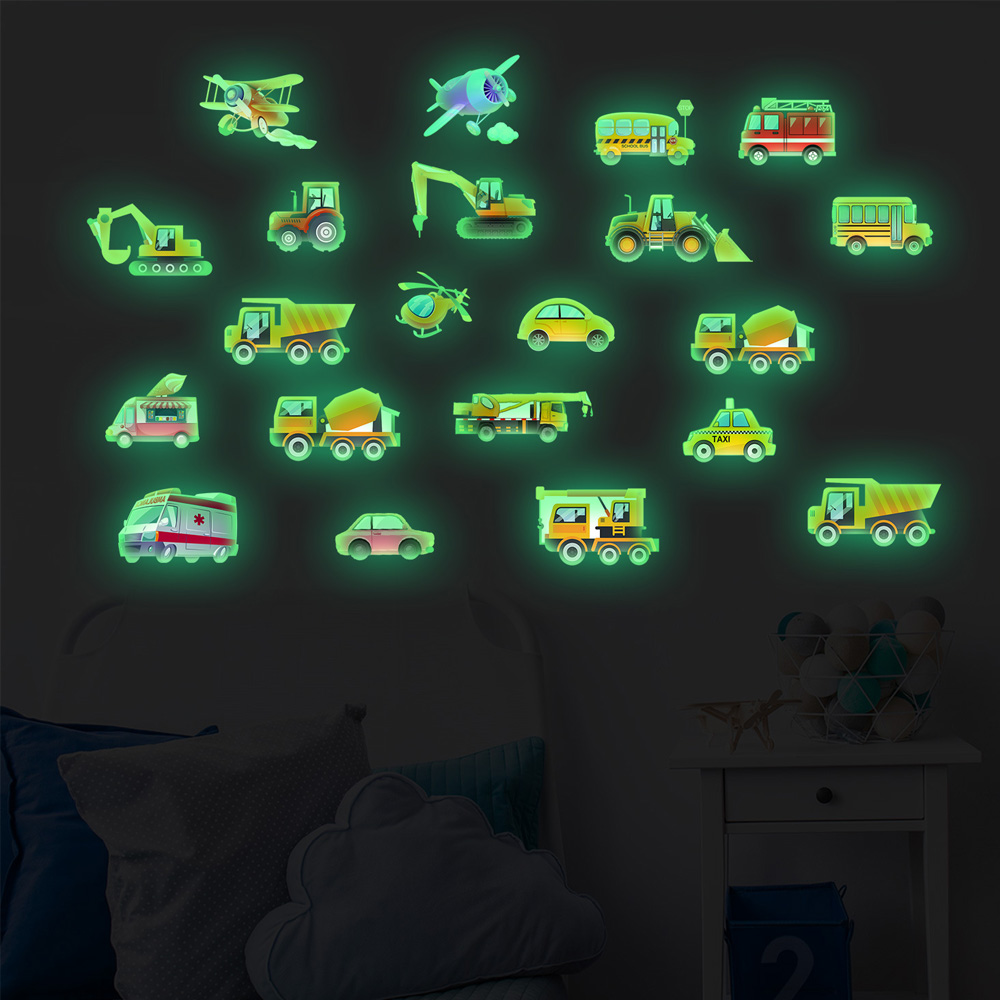 Luminous Car Wall Sticker 21Pc - Car Accessories For Boys review and price