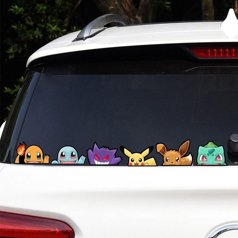 Pokémon car window sticker, Po - Car Accessories Sticker review and price