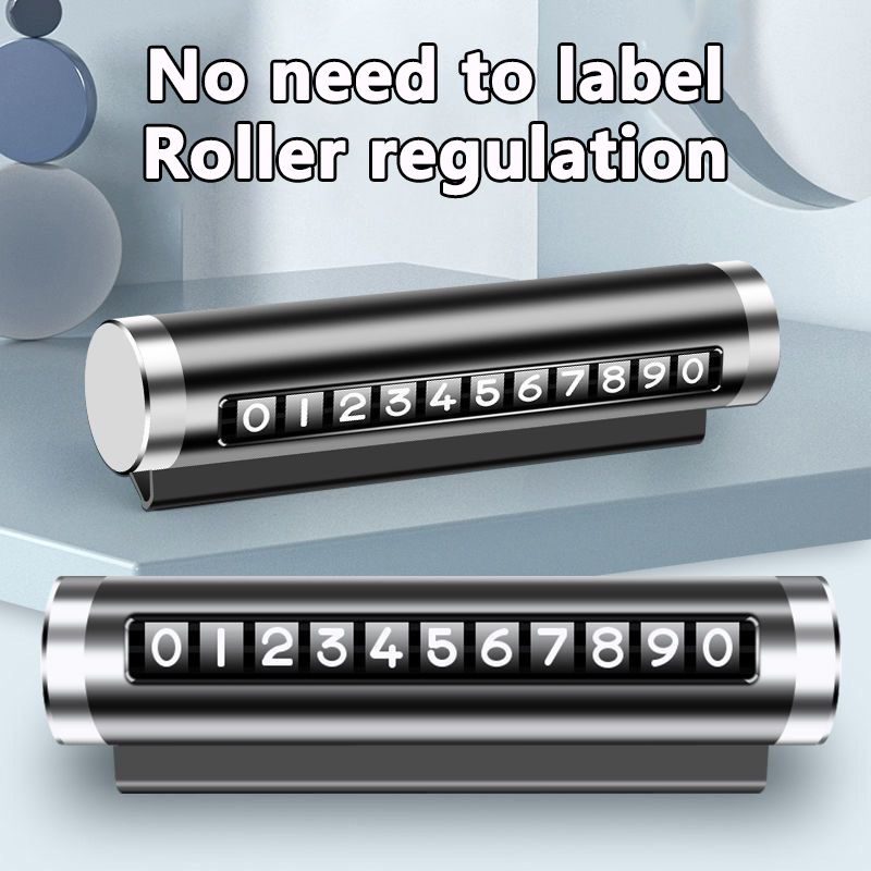 Metal Car Temporary Parking Ca - Car Accessories Sticker review and price